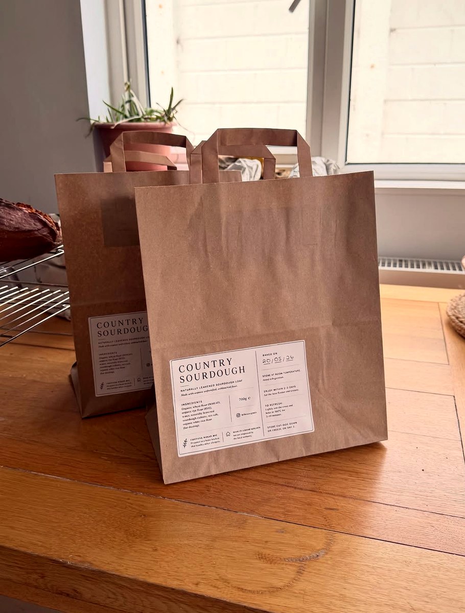 Loaves bagged and ready to collect